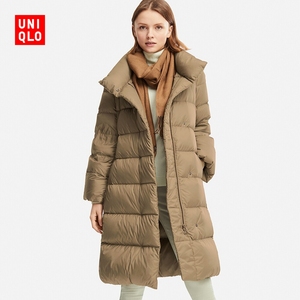 599元包邮 UNIQLO 优衣库 411158 女士轻型羽绒立领大衣