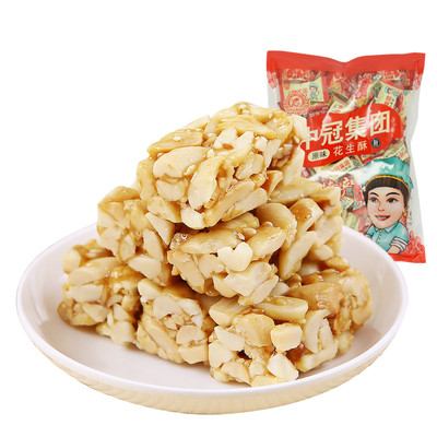 中冠集团花生酥500g 四川特产 【中冠集团花生酥500g】特产糕点袋装花生糖休闲零食独立小包酥糖