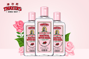 Thayers金缕梅美国玫瑰花瓣爽肤水1