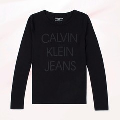 Calvin KleinCK女士圆领长袖t恤