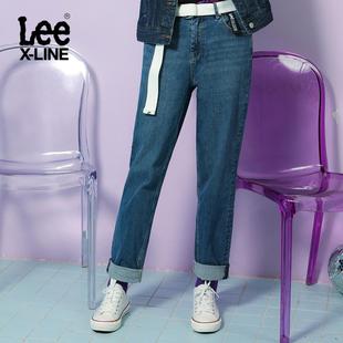 Lee X-LINE2019秋冬新款女蓝色宽松