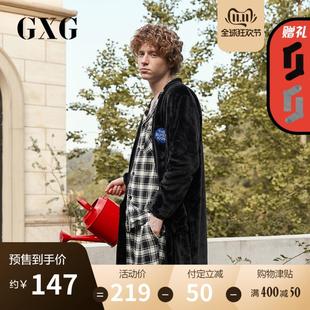 GXG[双11预售]法兰绒睡袍男浴袍加