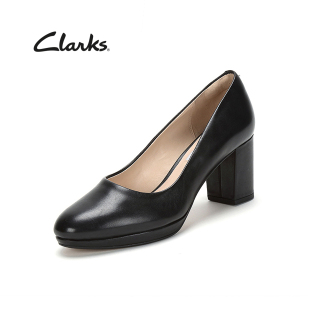 clarks其乐女鞋正装浅口单鞋高跟鞋