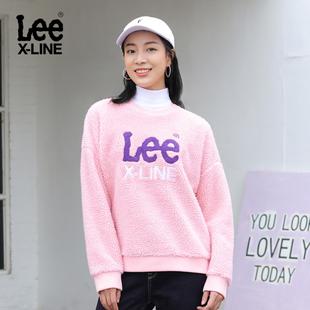 Lee X-LINE女2019秋冬新款粉色仿羊