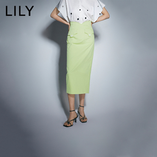 lily高腰半身裙