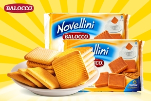 意大利进口百乐可奶油蜂蜜饼干350g*2包