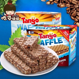 印尼进口Tango咔咔脆巧克力威化饼