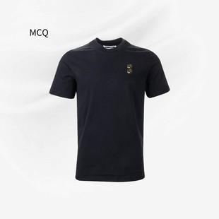 MCQ男士全棉短袖T恤刺绣燕子