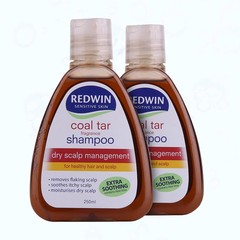 Redwin煤焦油洗发水250ml2瓶套装深