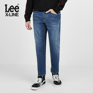 Lee X-LINE2019秋冬新款蓝色中腰舒