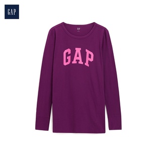 [Gap]女装|logo圆领打底衫