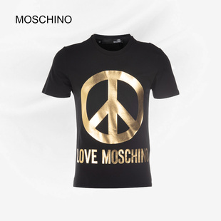 moschino/莫斯奇诺印花LOGO休闲T恤