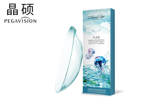pegavision晶硕海洋透明月抛隐形眼镜5片装