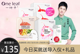 【送面膜礼包+此款实付109送导入仪】一叶子鲜嫩水光酵素面膜套组30片