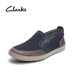 Clarks其乐男鞋低帮套脚皮鞋