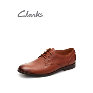 Clarks其乐男鞋头层牛皮德比鞋