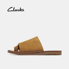 Clarks其乐女鞋露趾软木凉拖鞋