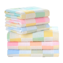 10 pieces of pure cotton gauze children's face washing towel small square towel saliva towel