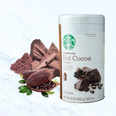 美国进口星巴克精选巧克力可可粉850g