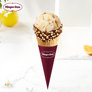 哈根达斯焦糖咸趣冰淇淋华夫筒
