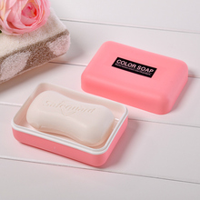 豪丰欧式双层肥皂盒创意旅行皂盒便携沥水香皂盒带盖