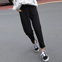 Spring and summer CEC thick and thin casual suit pants for female students