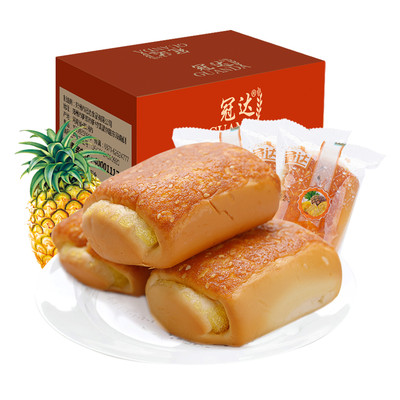 冠达菠萝夹心面包1000g