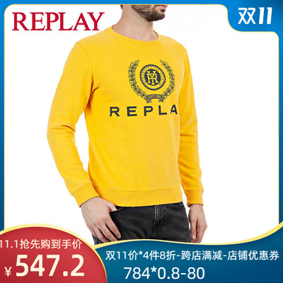 replay秋冬新品2020纯棉经典logo图