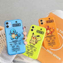 Japanese cartoon pet elf Apple mobile phone shell color fluorescent transparent silicone soft cover