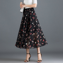 Selected 9 kinds of Floral Chiffon floral skirt for women in summer