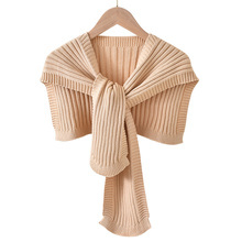 New style knot shawl knitted women's wear fake two pieces