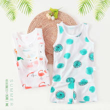 Baby 2018 new baby vest set summer thin pure cotton 1-4 year old nubao 2 NEW