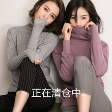 Anti season clearance, seckill 59 yuan, autumn and winter cashmere sweater, women's high collar sleeve, large and thickened