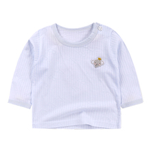 男宝宝夏季薄款竹纤维长袖t恤婴儿空调服单件上衣女