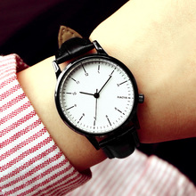 Large dial couple watch female student Korean simple fashion fashion belt quartz male Watch