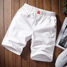 100% cotton Japanese solid drawstring thin shorts