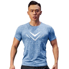 Fitness wear short sleeve men's half sleeve quick drying clothes sports running T-shirt loose basketball training