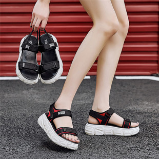zhr松糕厚底运动凉鞋女2020新款夏