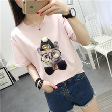 Summer 2020 new Korean version loose large fashion casual all round neck short sleeve t-body