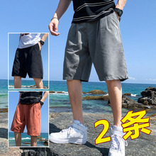 男士短裤2020年夏季薄款宽松沙滩裤潮流外穿运动七分