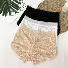 White safety pants, light proof, women wear shorts inside and outside in summer, lace three-point bottoming safety pants