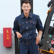 Work suit male labor protection wear-resisting and thickening anti scalding welder machine repair electrician in winter
