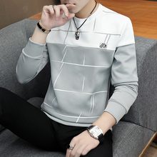 Men's sweater men's spring and autumn style Korean loose trend round neck spring long sleeve T-shirt trend brand